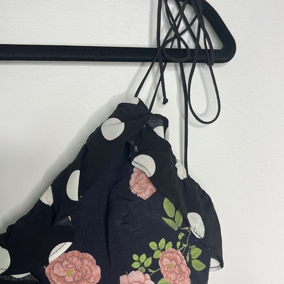 For Love & Lemons 🍋 Shirred Polka Dot Mini XS - Picture 9 of 12